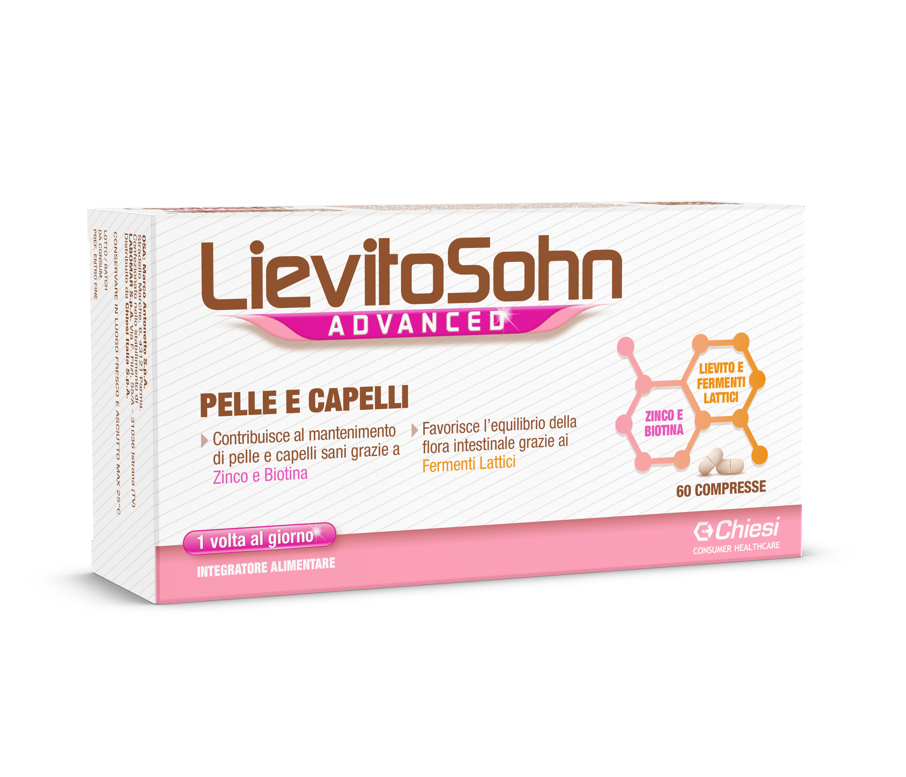 CHIESI - Lievito Sohn- Skin, nail & hair supplement 60 tablets